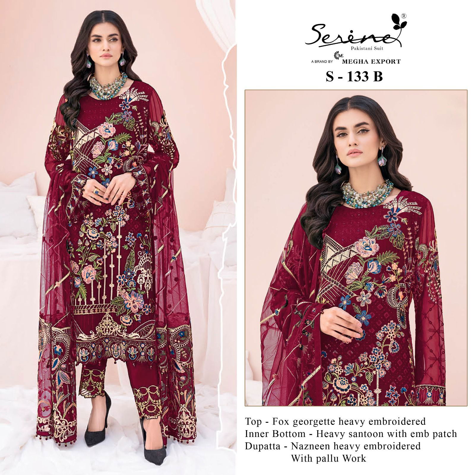 S 133 A To D By Serine Pakistani Suits Catalog